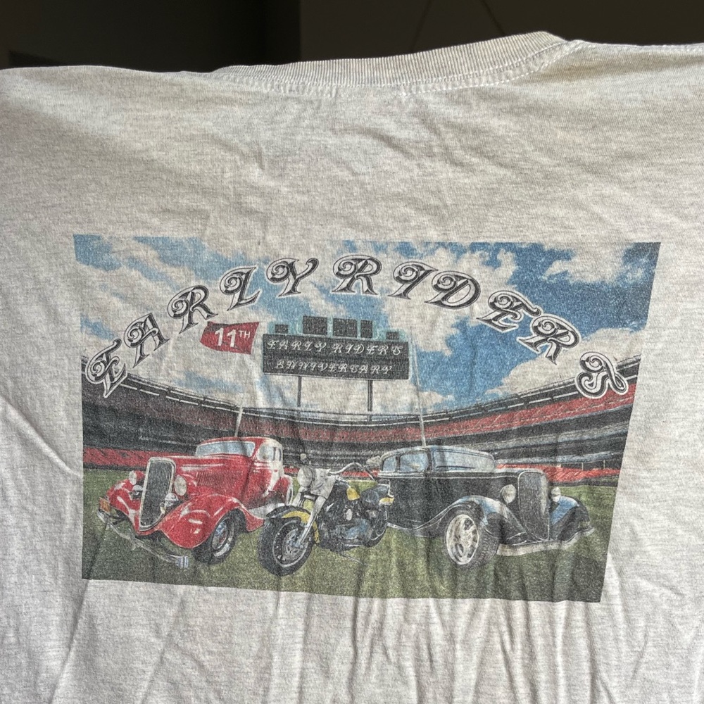 L grey Early Riders MC 11th anniversary t-shirt